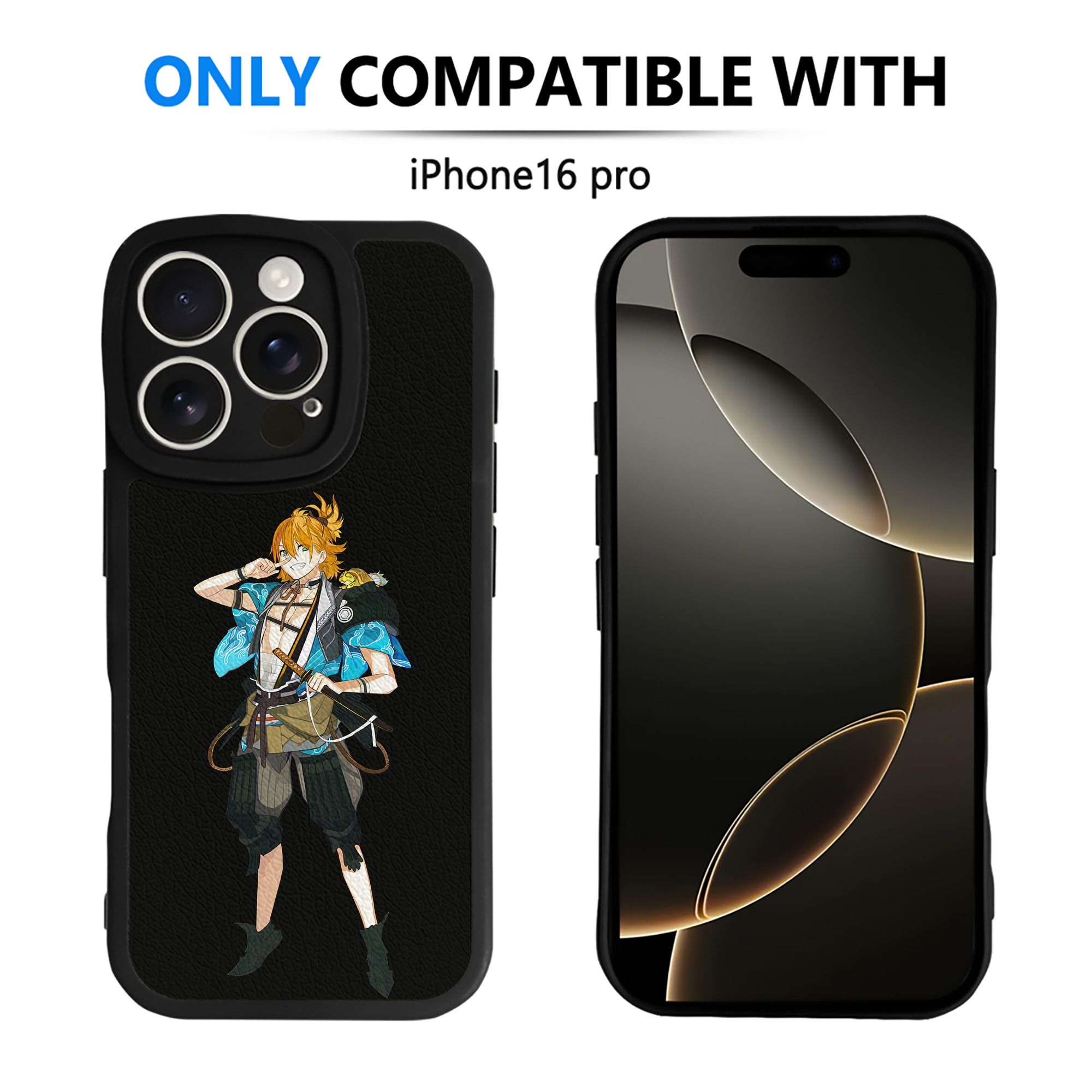 （画像用） 刀剣乱舞 Touken Ranbu 【iPhone 16シリーズ対応】シリコンスマホケース（レザー調） 材質：シリコン